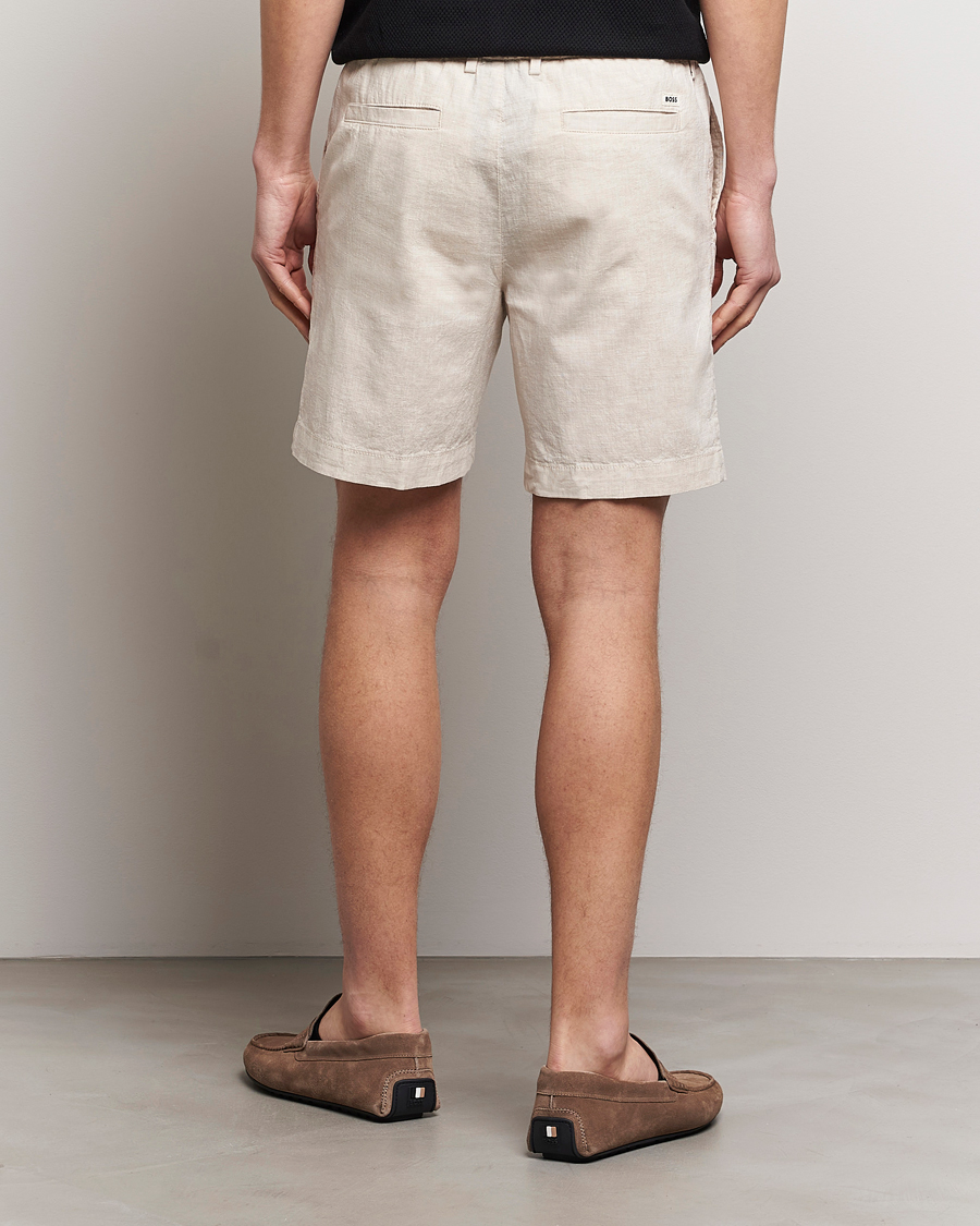 Herren | Shorts | BOSS BLACK | Kane Drawstring Shorts Light Beige