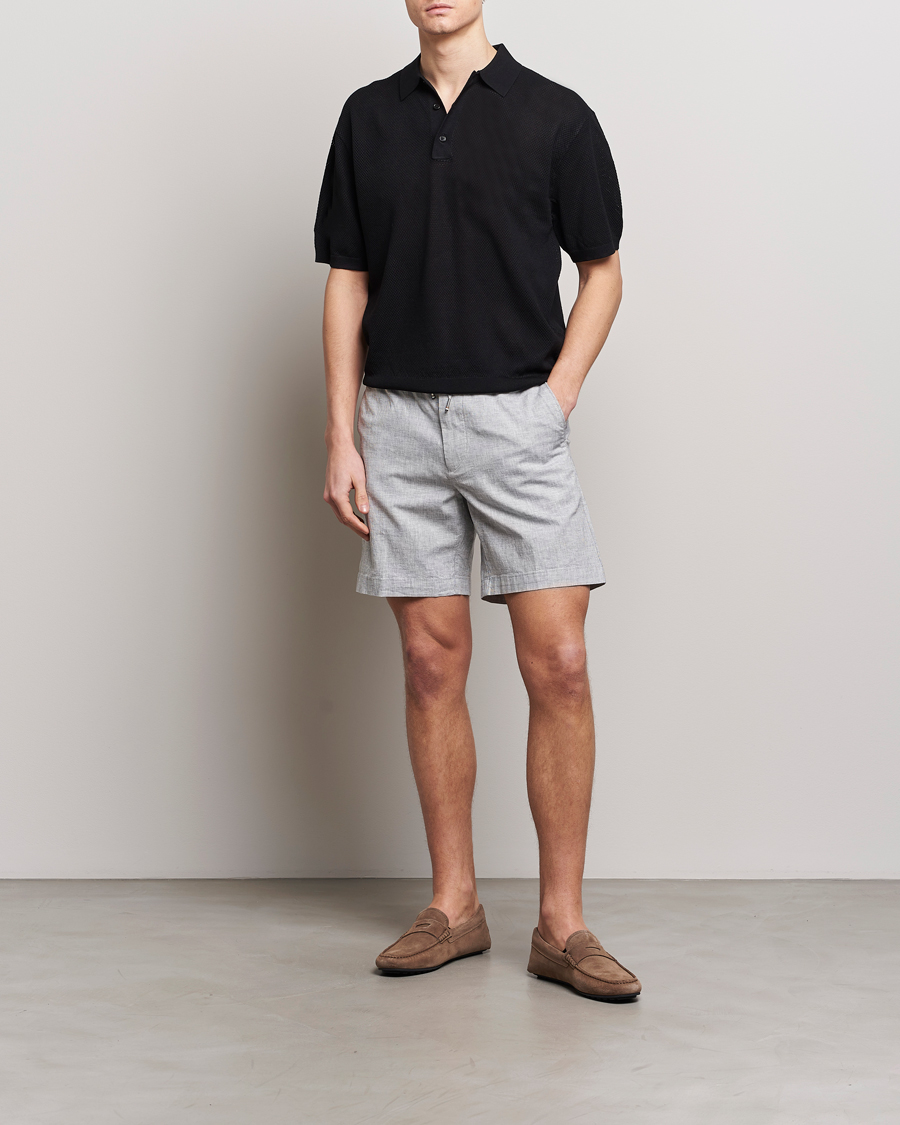 Herren | Shorts | BOSS BLACK | Kane Drawstring Shorts Light Blue