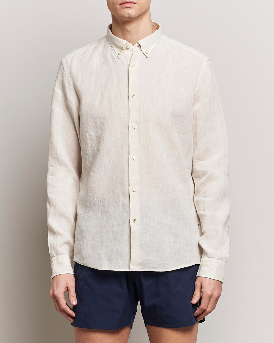 Herren |  | BOSS BLACK | Liam Linen Shirt Open White