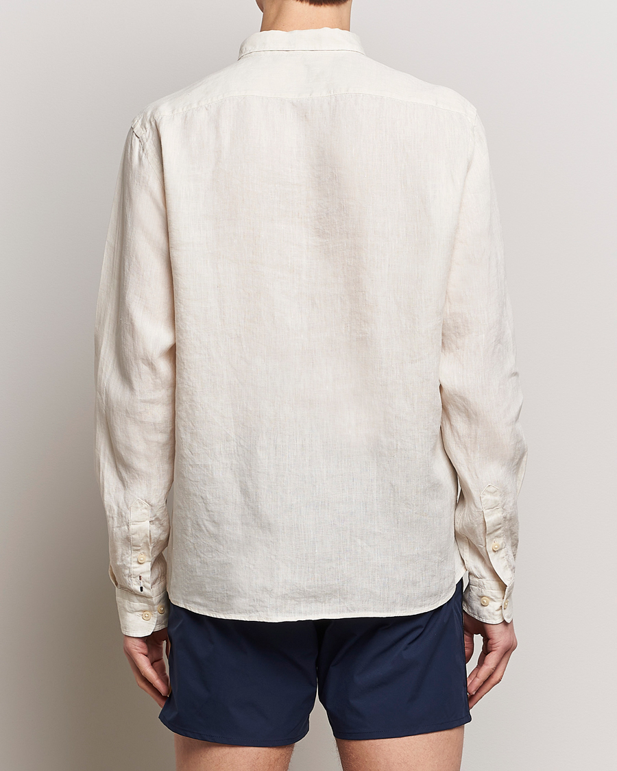 Herren | Hemden | BOSS BLACK | Liam Linen Shirt Open White