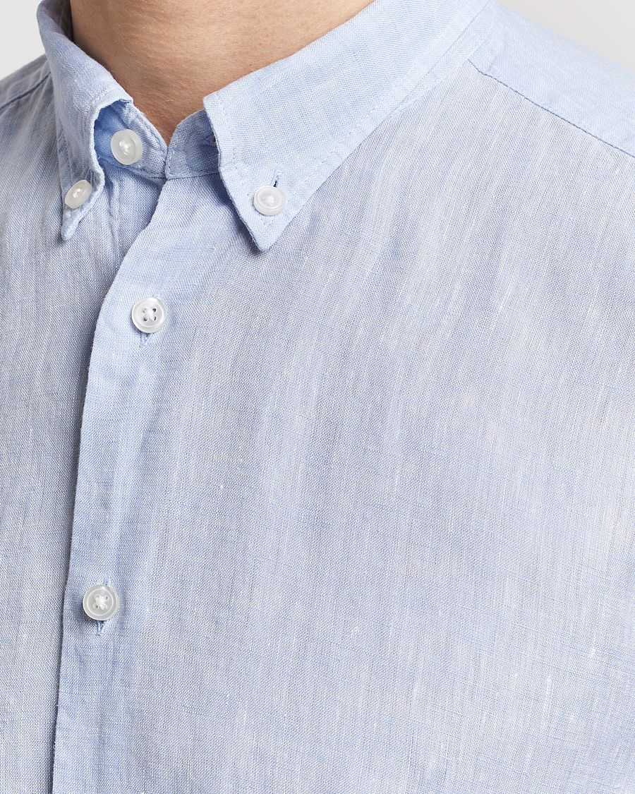 Herren | Hemden | BOSS BLACK | Liam Linen Shirt Light Blue
