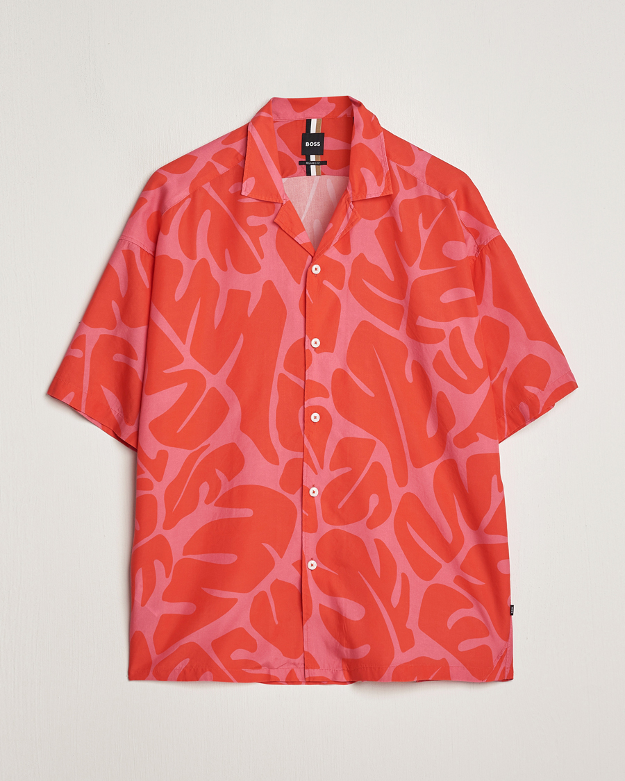 Herren | Hemden | BOSS BLACK | Drew Short Sleeve Shirt Bright Red