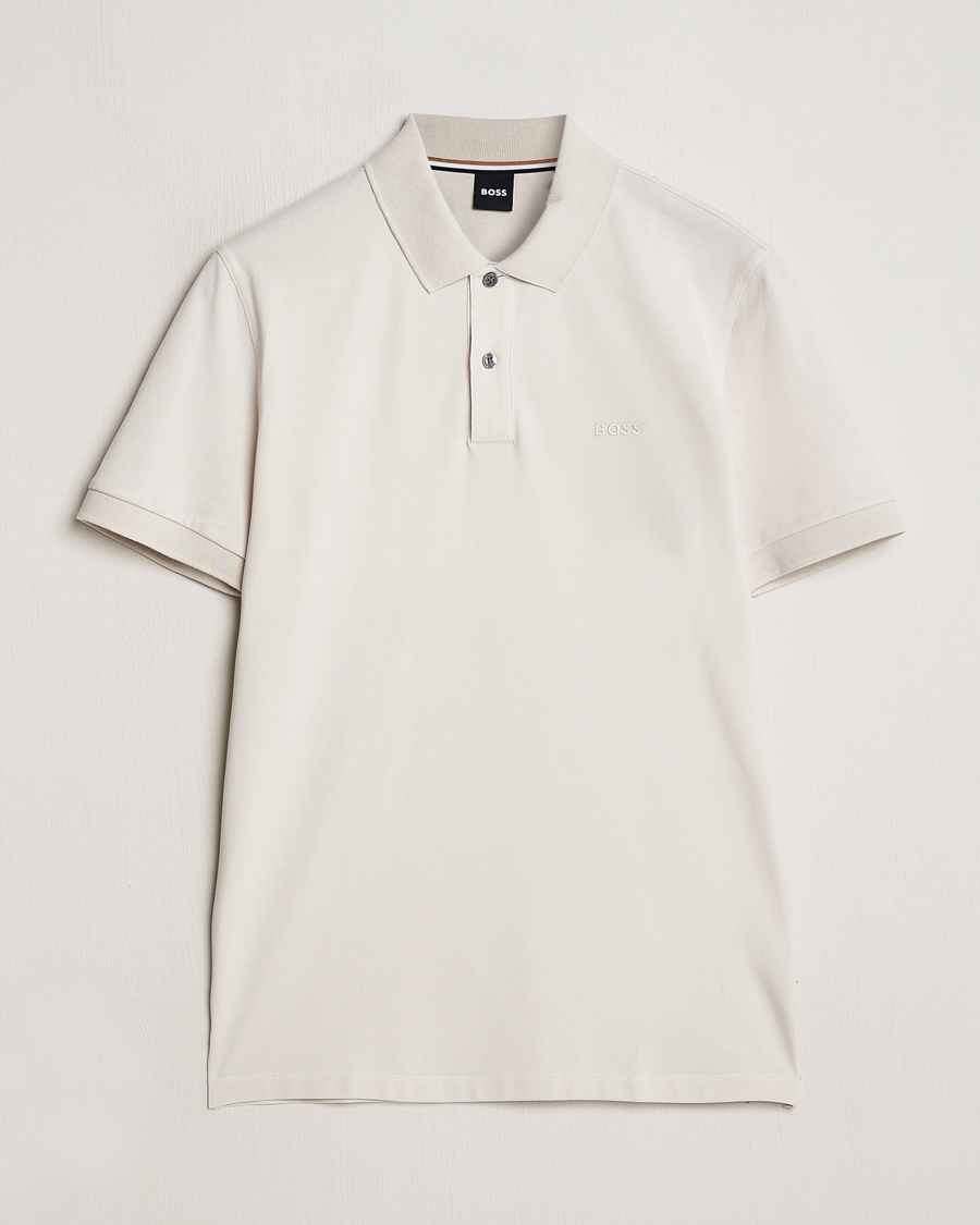 Herren | Poloshirts | BOSS BLACK | Pallas Polo Open White