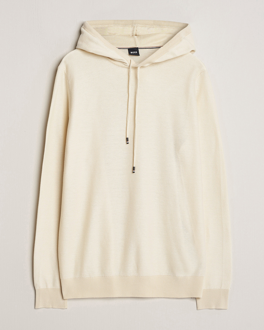 Herren | Pullover | BOSS BLACK | Trapani Hoodie Open White