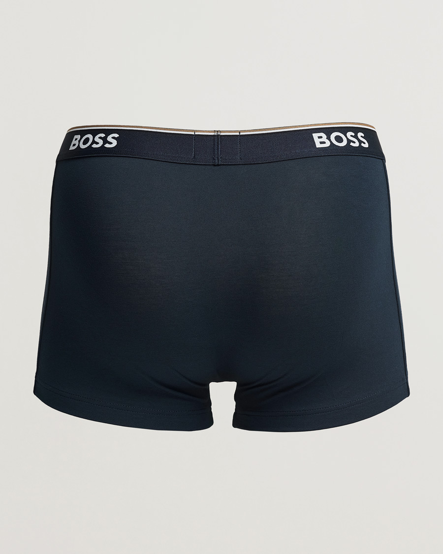 Herren | Kleidung | BOSS BLACK | 3-Pack Cotton Trunk Black/White/Blue