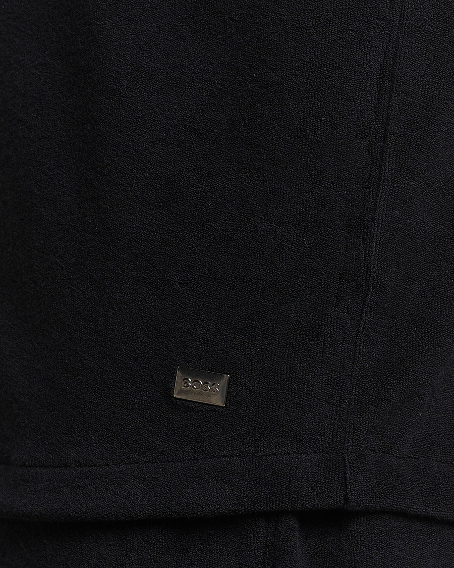 Herren | Hemden | BOSS BLACK | Short Sleeve Terry Shirt Black