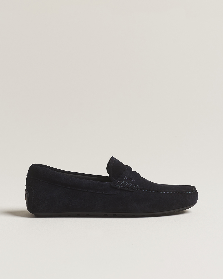 Herren | BOSS BLACK Noel Car Shoe Suede Dark Blue | BOSS BLACK | Noel Car Shoe Suede Dark Blue