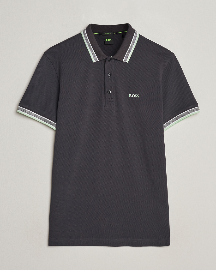 Herren | Poloshirts | BOSS GREEN | Paddy Jersey Polo Charcoal