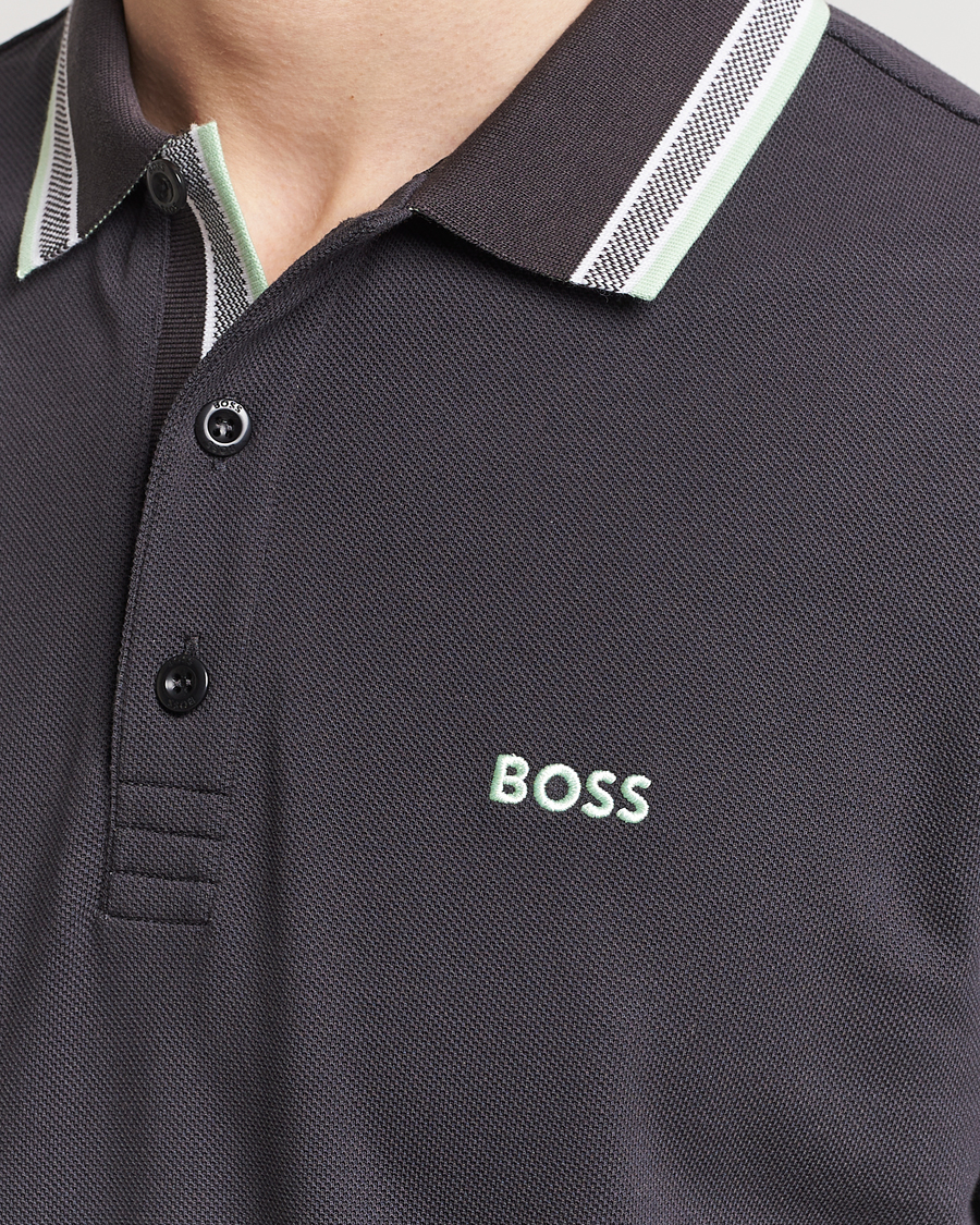 Herren | Poloshirts | BOSS GREEN | Paddy Jersey Polo Charcoal