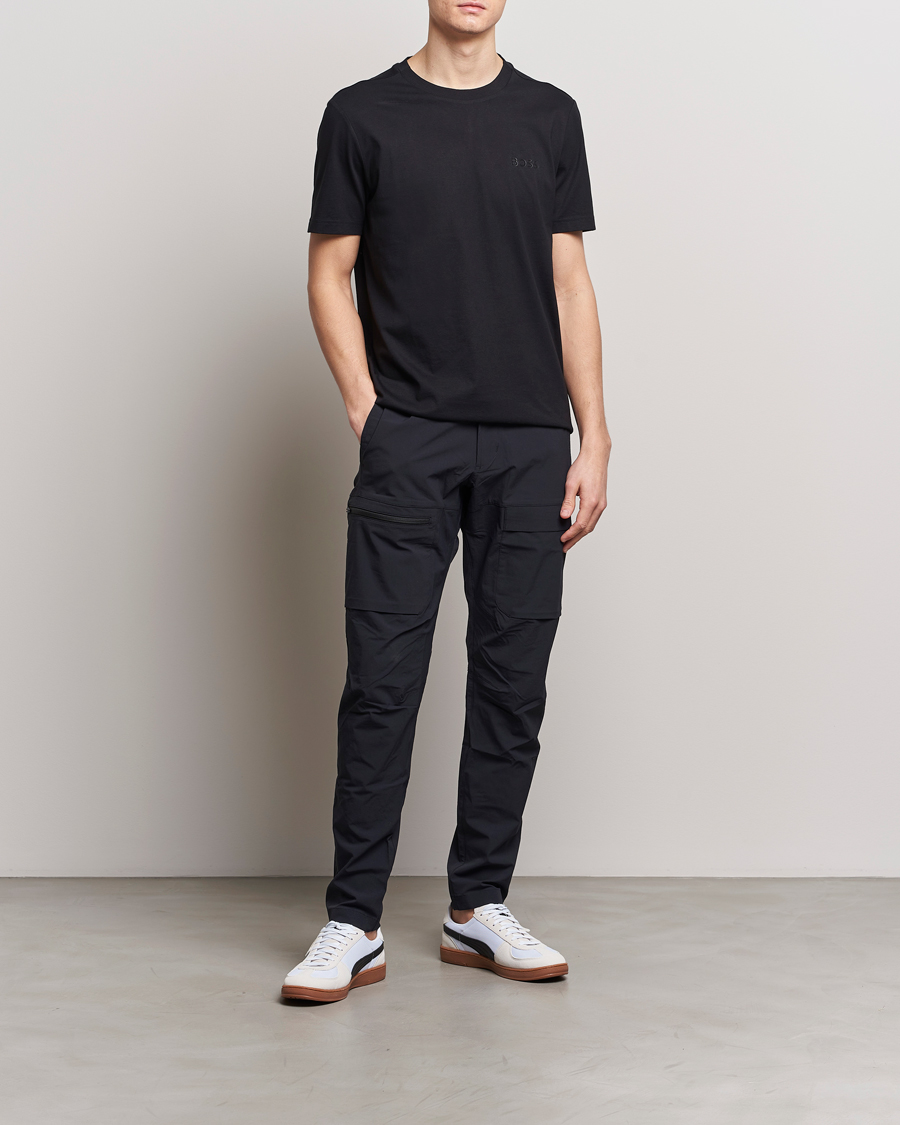 Herren | T-Shirts | BOSS GREEN | Crew Neck T-Shirt Black