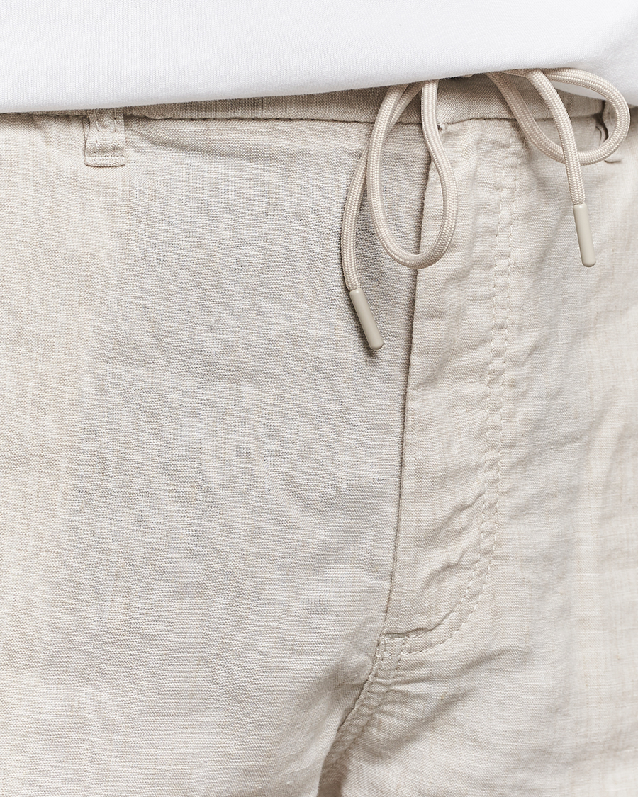 Herren | Shorts | BOSS ORANGE | Tapered Chino Drawstring Shorts Light Beige