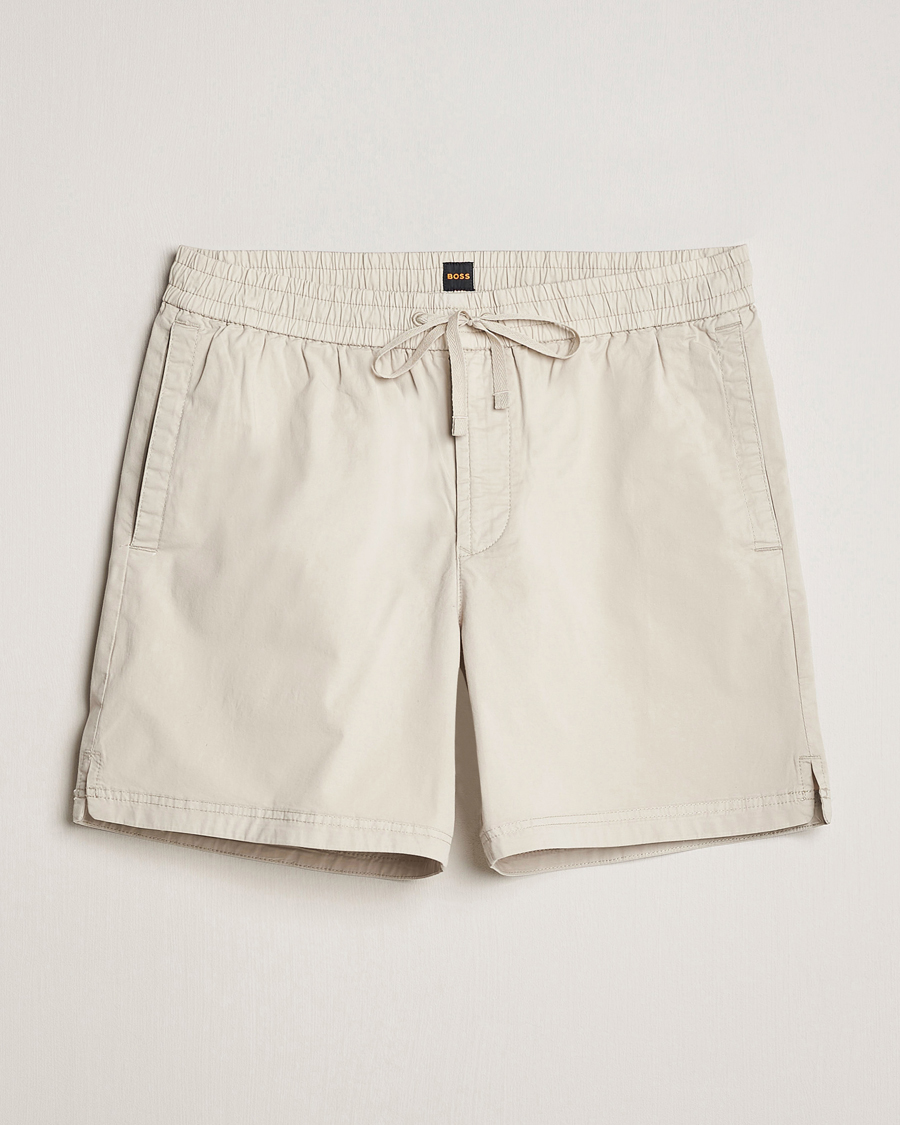 Herren | Shorts | BOSS ORANGE | Sandrew Cotton Shorts Light Beige