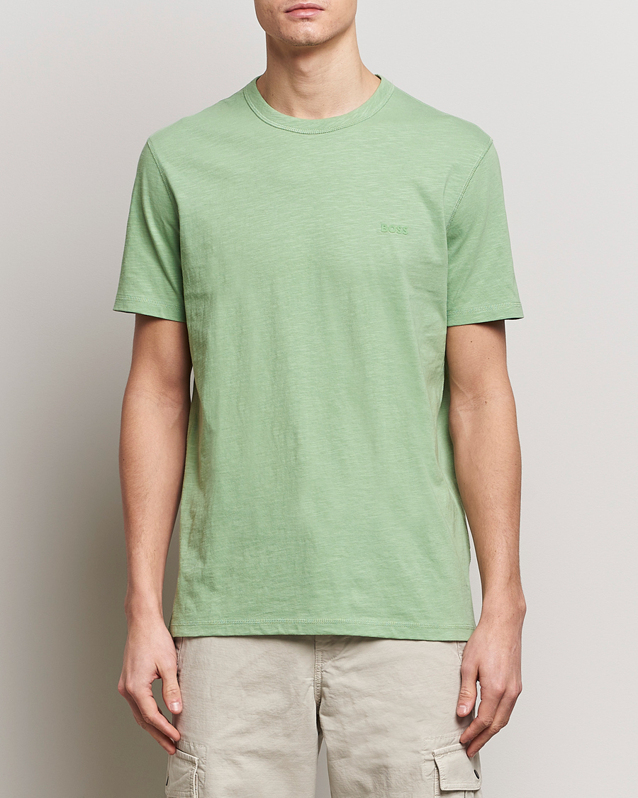 Herren | Kurzarm T-Shirt | BOSS ORANGE | Tegood Crew Neck T-Shirt Open Green