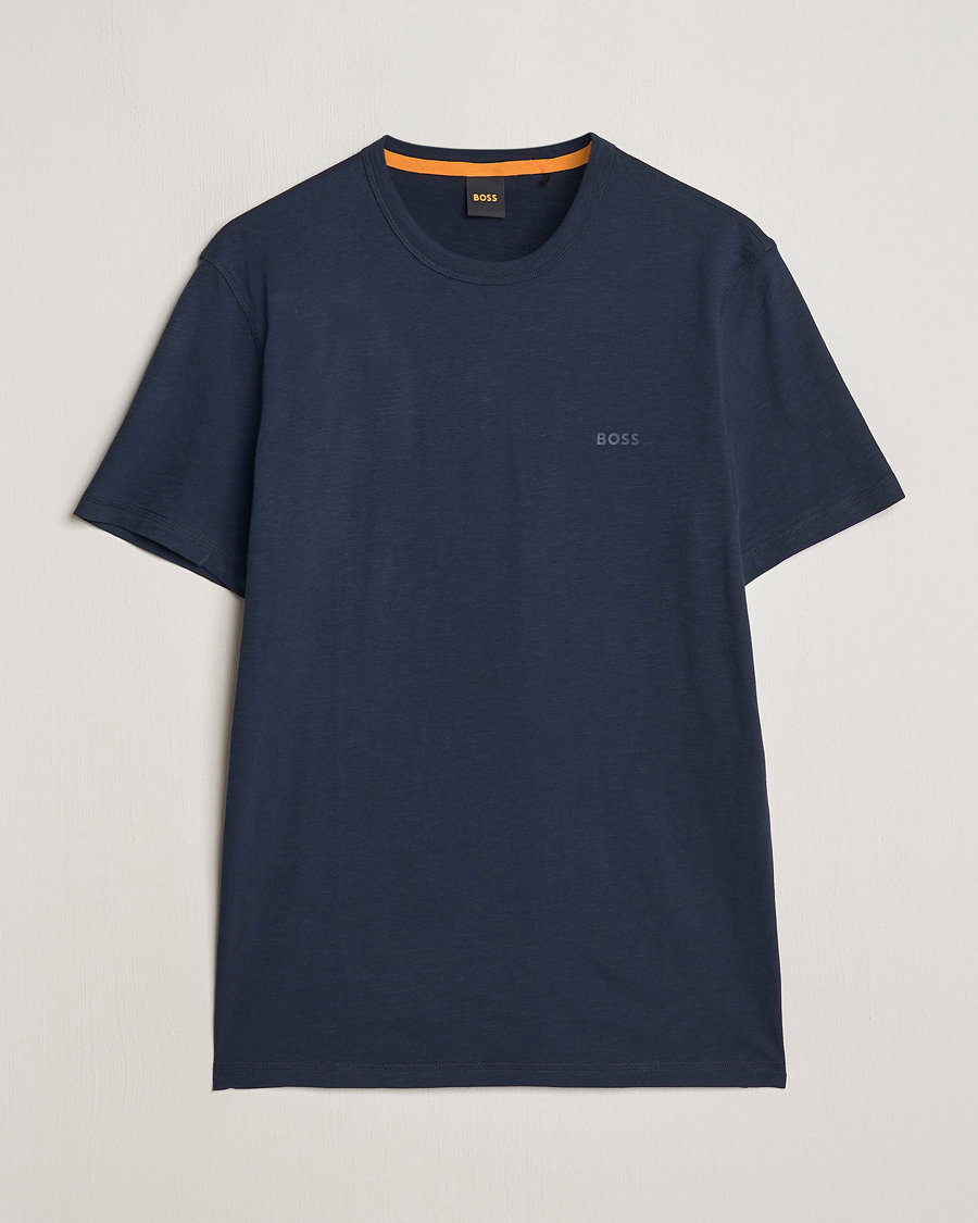 Herren | T-Shirts | BOSS ORANGE | Tegood Crew Neck T-Shirt Dark Blue