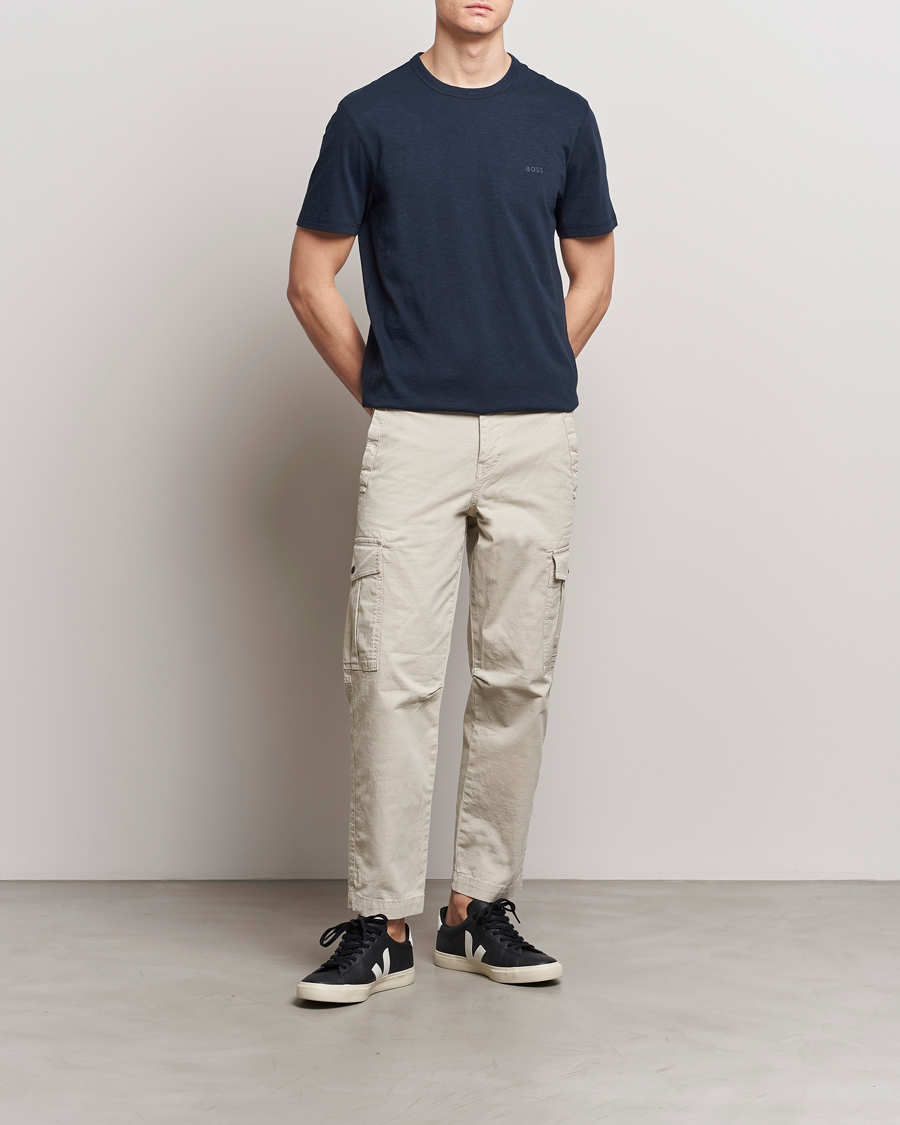 Herren | T-Shirts | BOSS ORANGE | Tegood Crew Neck T-Shirt Dark Blue