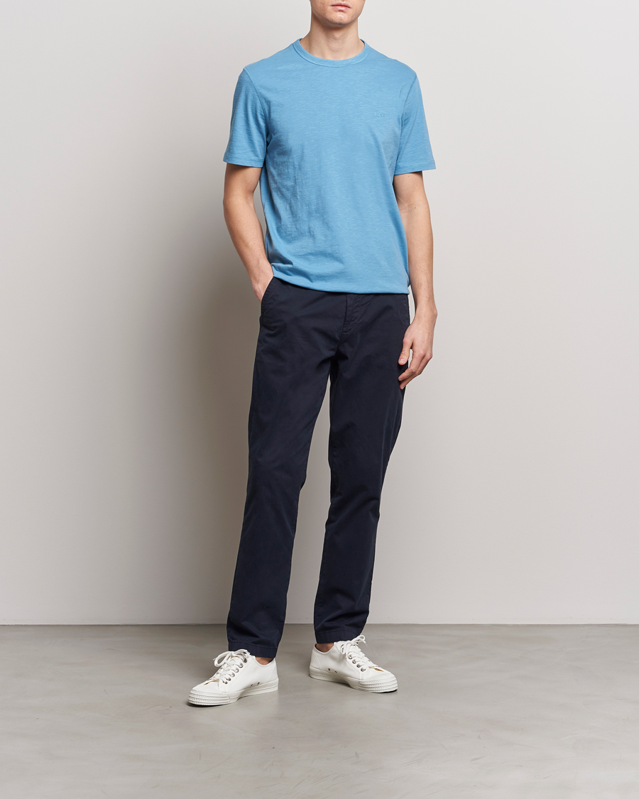 Herren | T-Shirts | BOSS ORANGE | Tegood Crew Neck T-Shirt Open Blue