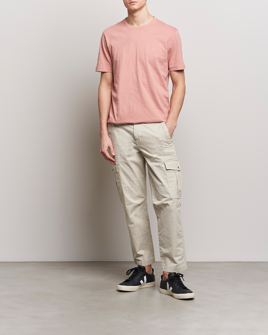 Herren | T-Shirts | BOSS ORANGE | Tegood Crew Neck T-Shirt Open Pink