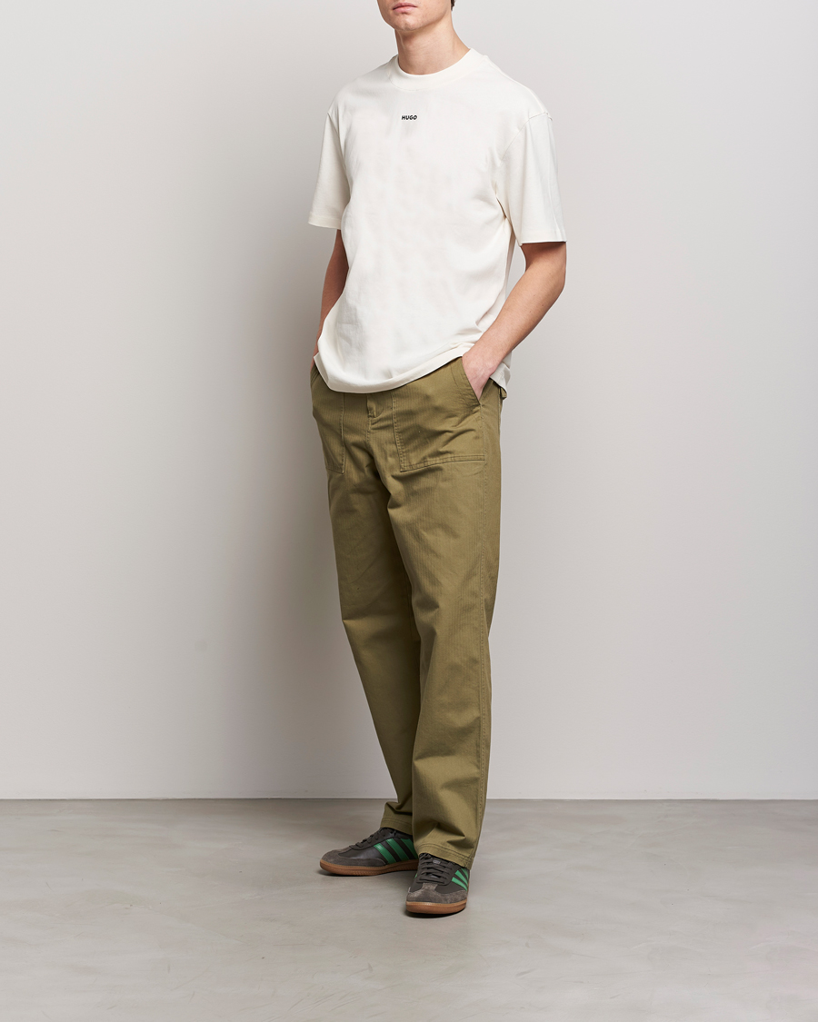 Herren | T-Shirts | HUGO | Dapolino Crew Neck T-Shirt Open White