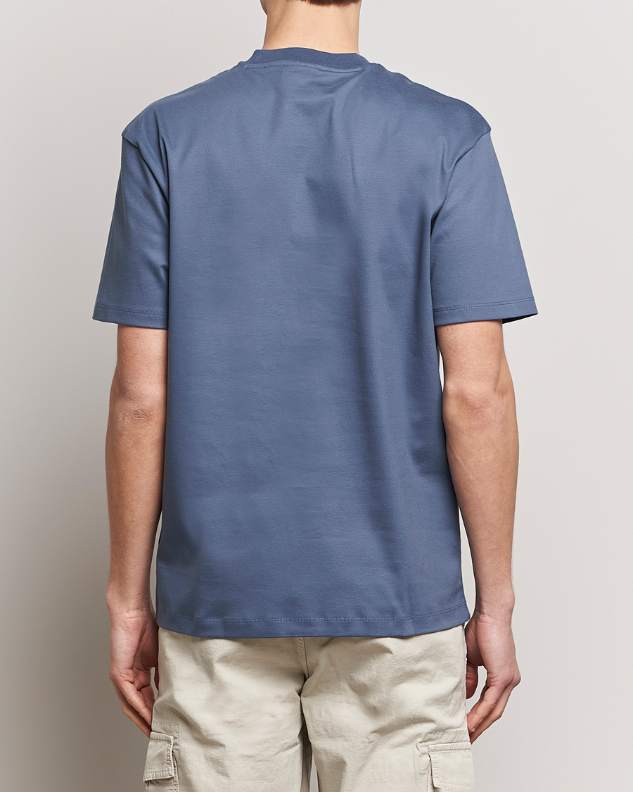 Herren | T-Shirts | HUGO | Dalile Logo Crew Neck T-Shirt Open Blue