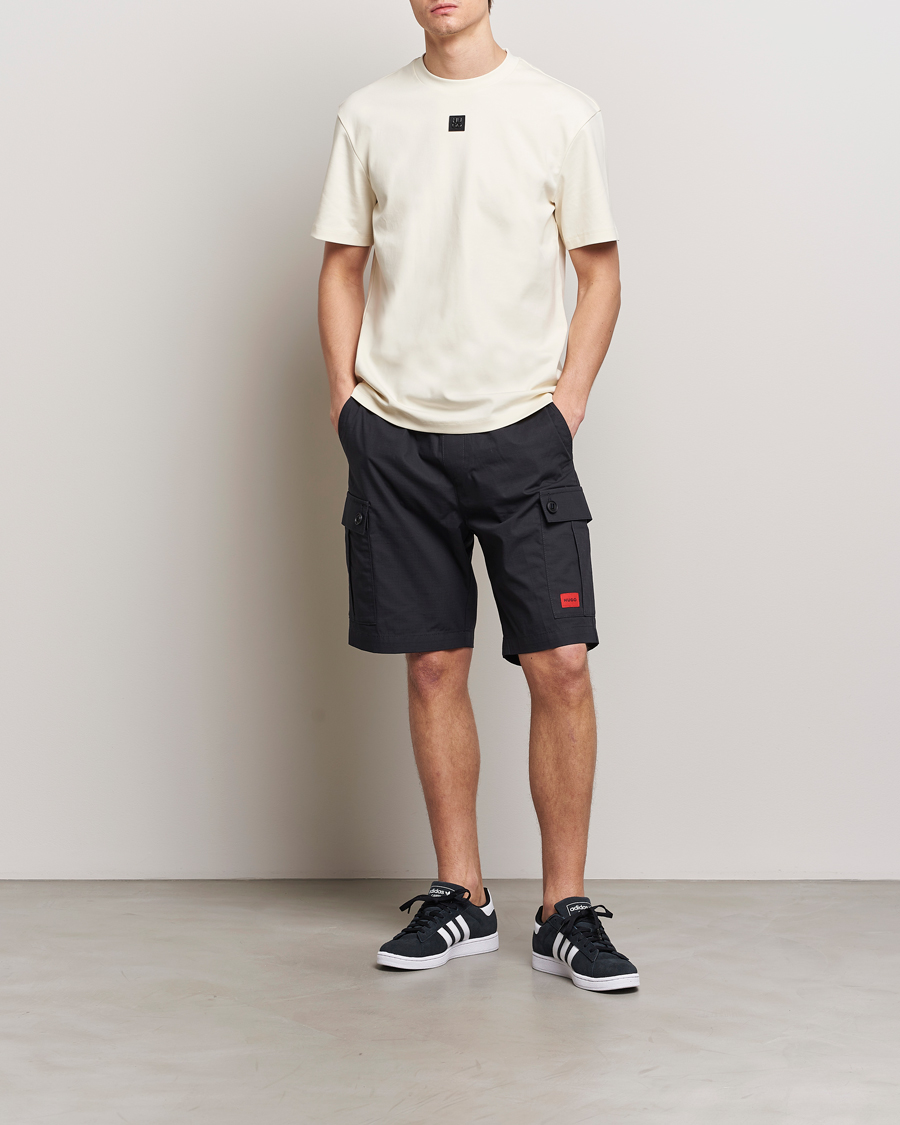 Herren | Shorts | HUGO | Garlio Cotton Cargo Shorts Black