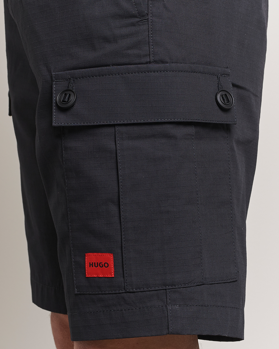 Herren | Shorts | HUGO | Garlio Cotton Cargo Shorts Black