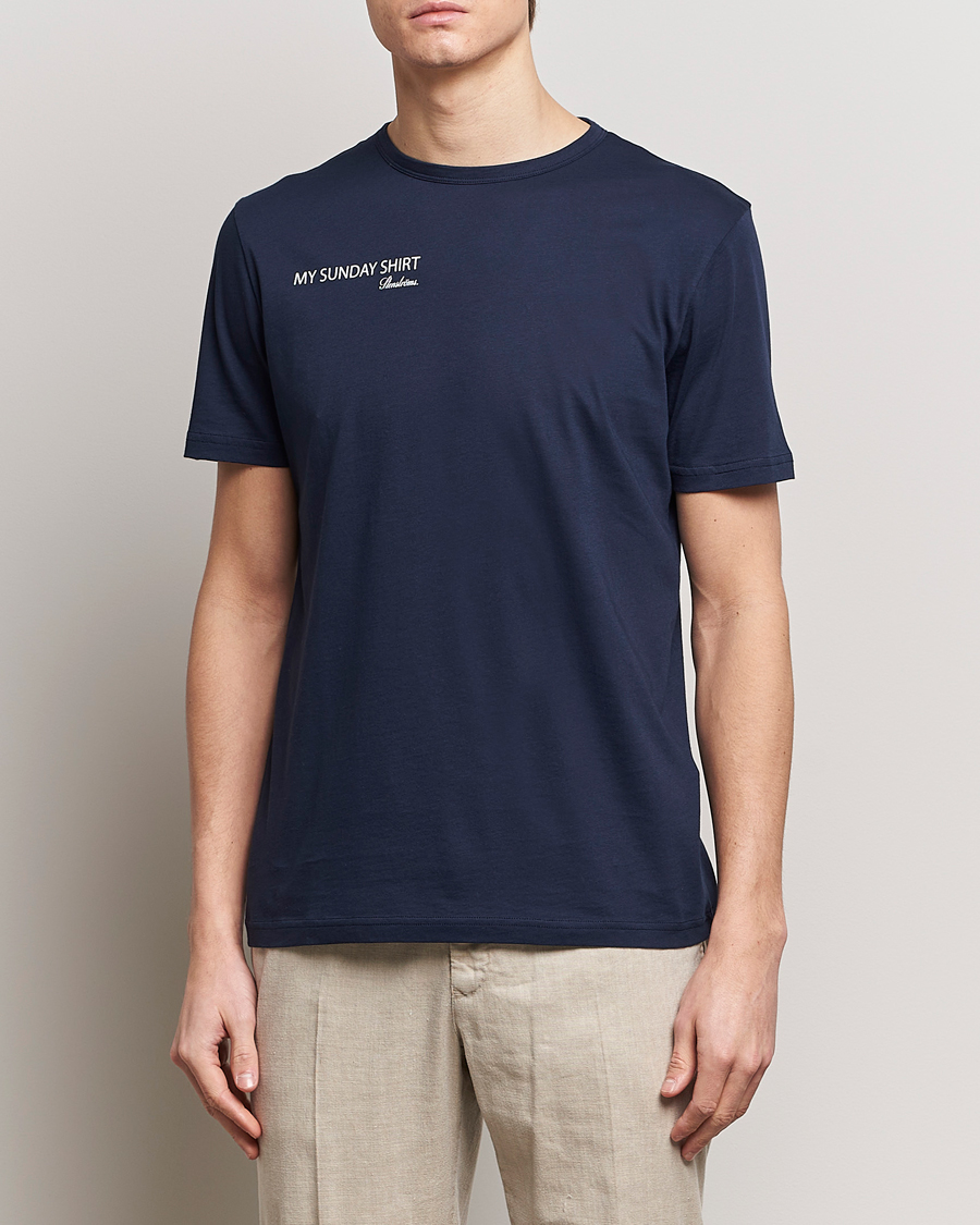 Herren | T-Shirts | Stenströms | Sunday T-shirt Navy