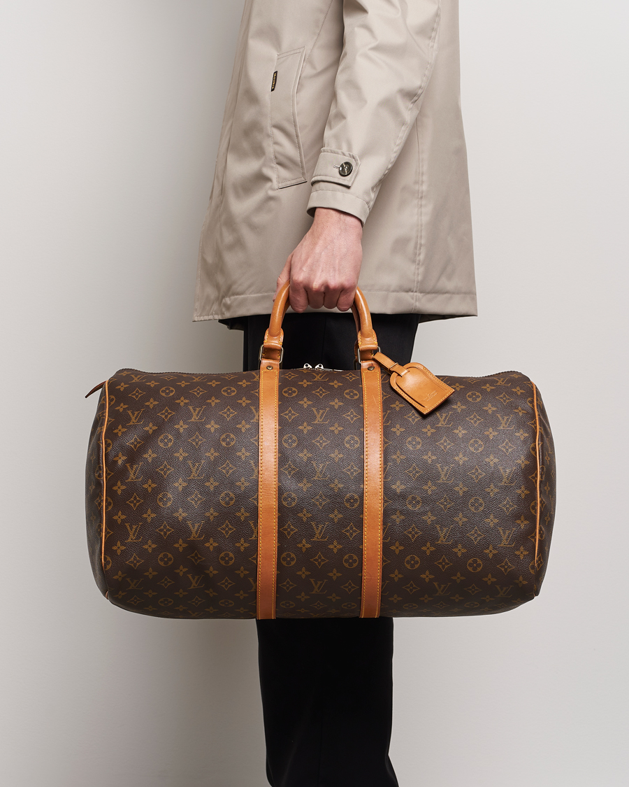 Herren | Louis Vuitton Pre-Owned Keepall 55 Bag Monogram | Louis Vuitton Pre-Owned | Keepall 55 Bag Monogram