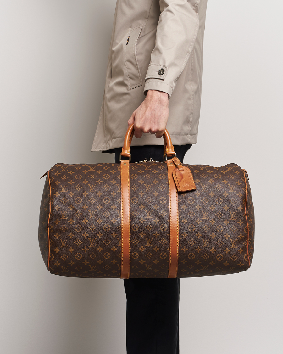 Herren | Louis Vuitton Pre-Owned Keepall 55 Bag Monogram | Louis Vuitton Pre-Owned | Keepall 55 Bag Monogram