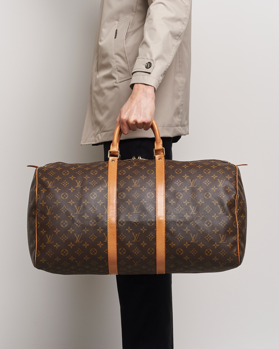 Herren | Louis Vuitton Pre-Owned Keepall 55 Bag Monogram | Louis Vuitton Pre-Owned | Keepall 55 Bag Monogram