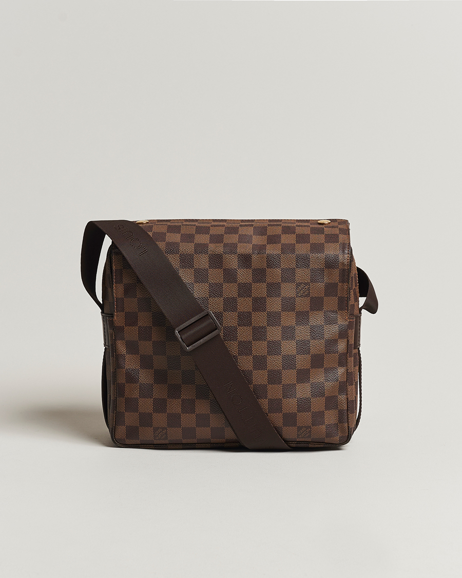 Herren | Louis Vuitton Pre-Owned Naviglio Messenger Bag Damier Ebene | Louis Vuitton Pre-Owned | Naviglio Messenger Bag Damier Ebene