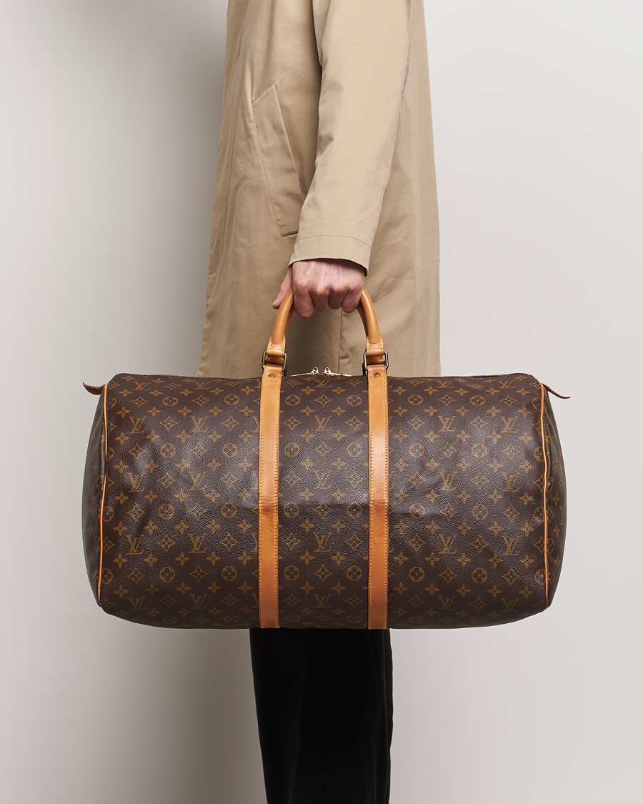 Herren | Louis Vuitton Pre-Owned Keepall 55 Bag Monogram | Louis Vuitton Pre-Owned | Keepall 55 Bag Monogram