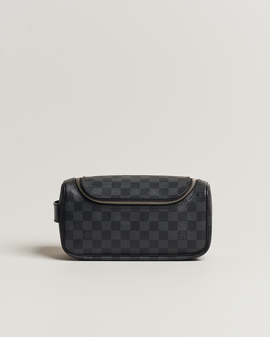Herren | Louis Vuitton Pre-Owned Toiletry Bag Damier Graphite | Louis Vuitton Pre-Owned | Toiletry Bag Damier Graphite