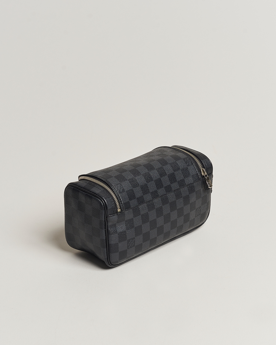 Herren | Pre-owned Accessoires | Louis Vuitton Pre-Owned | Toiletry Bag Damier Graphite