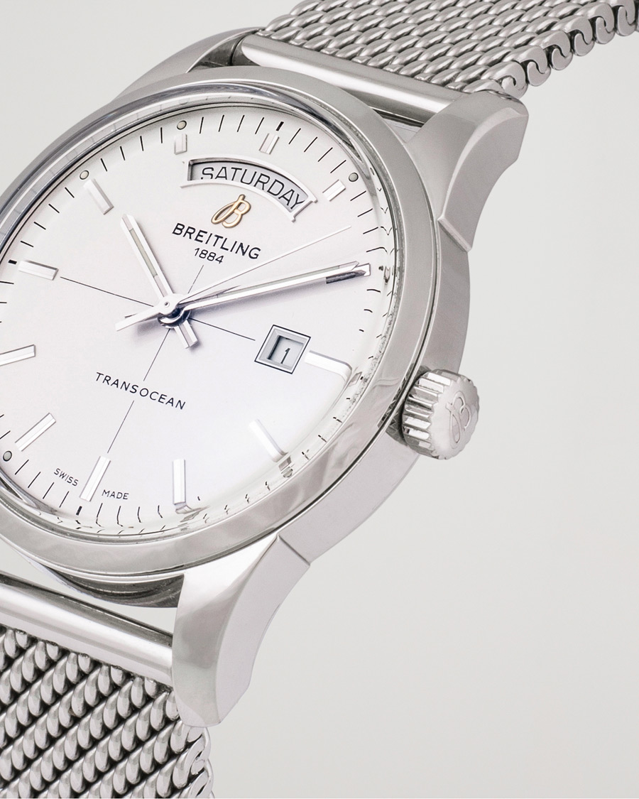 Herren | Breitling Pre-Owned Transocean A45310 Silver | Breitling Pre-Owned | Transocean A45310 Silver