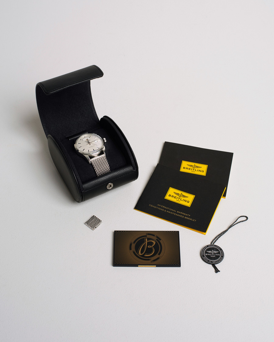 Herren | Breitling Pre-Owned Transocean A45310 Silver | Breitling Pre-Owned | Transocean A45310 Silver