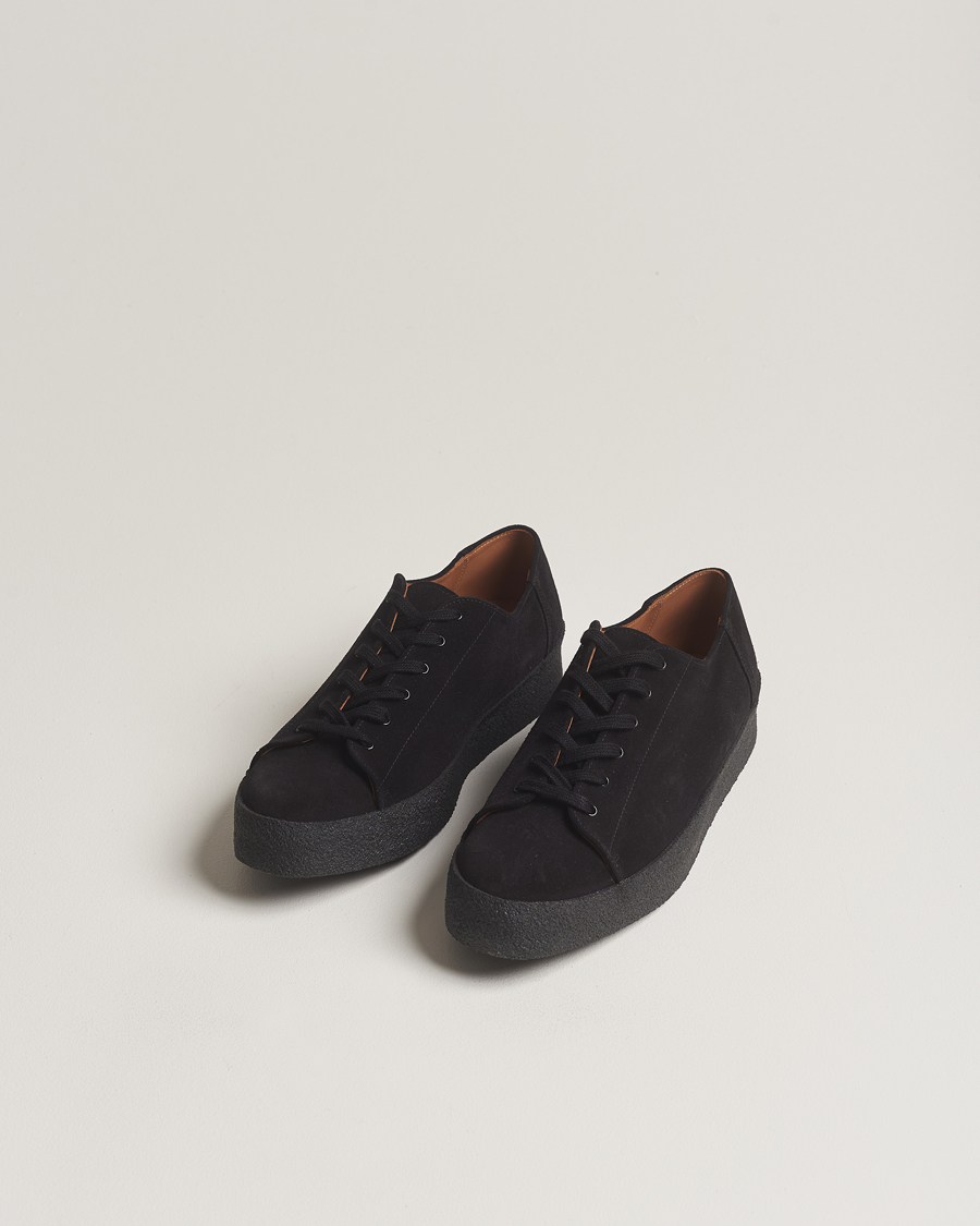 Herren | Sanders Ash Suede Monkey Shoe Black | Sanders | Ash Suede Monkey Shoe Black