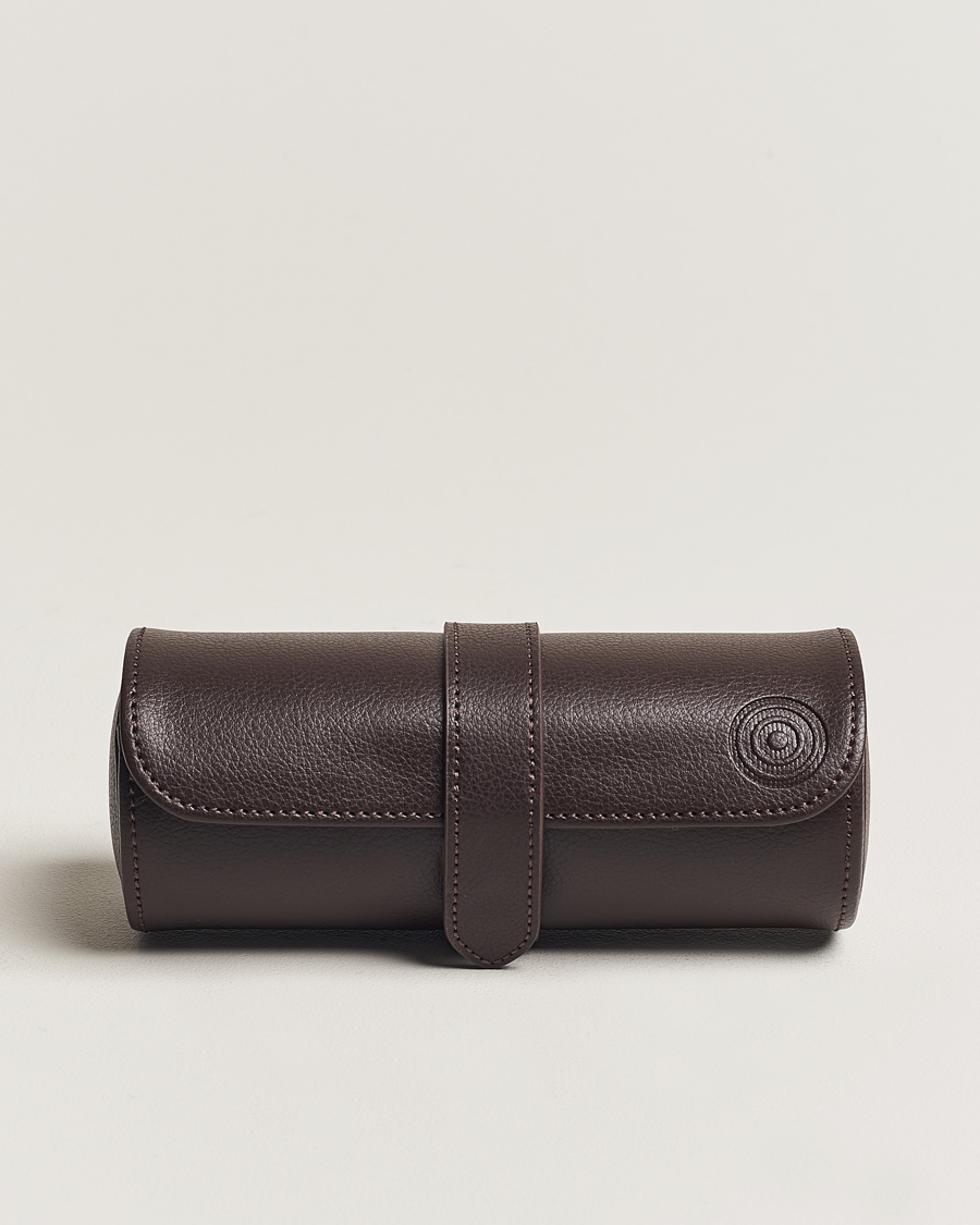 Herren | WOLF WM Brown Triple Watch Roll Tweed Brown | WOLF | WM Brown Triple Watch Roll Tweed Brown