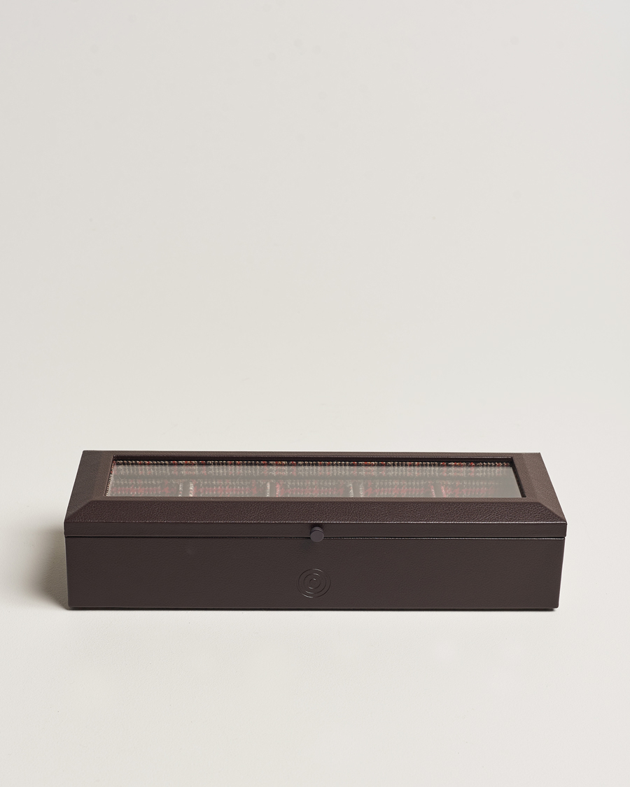 Herren | WOLF WM Brown 5 Piece Watch Box Tweed Brown | WOLF | WM Brown 5 Piece Watch Box Tweed Brown