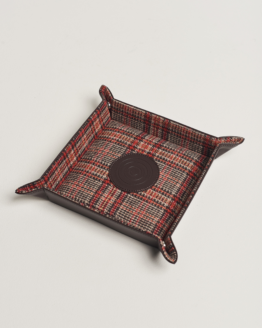 Herren | WOLF WM Brown Coin Tray Tweed Brown | WOLF | WM Brown Coin Tray Tweed Brown