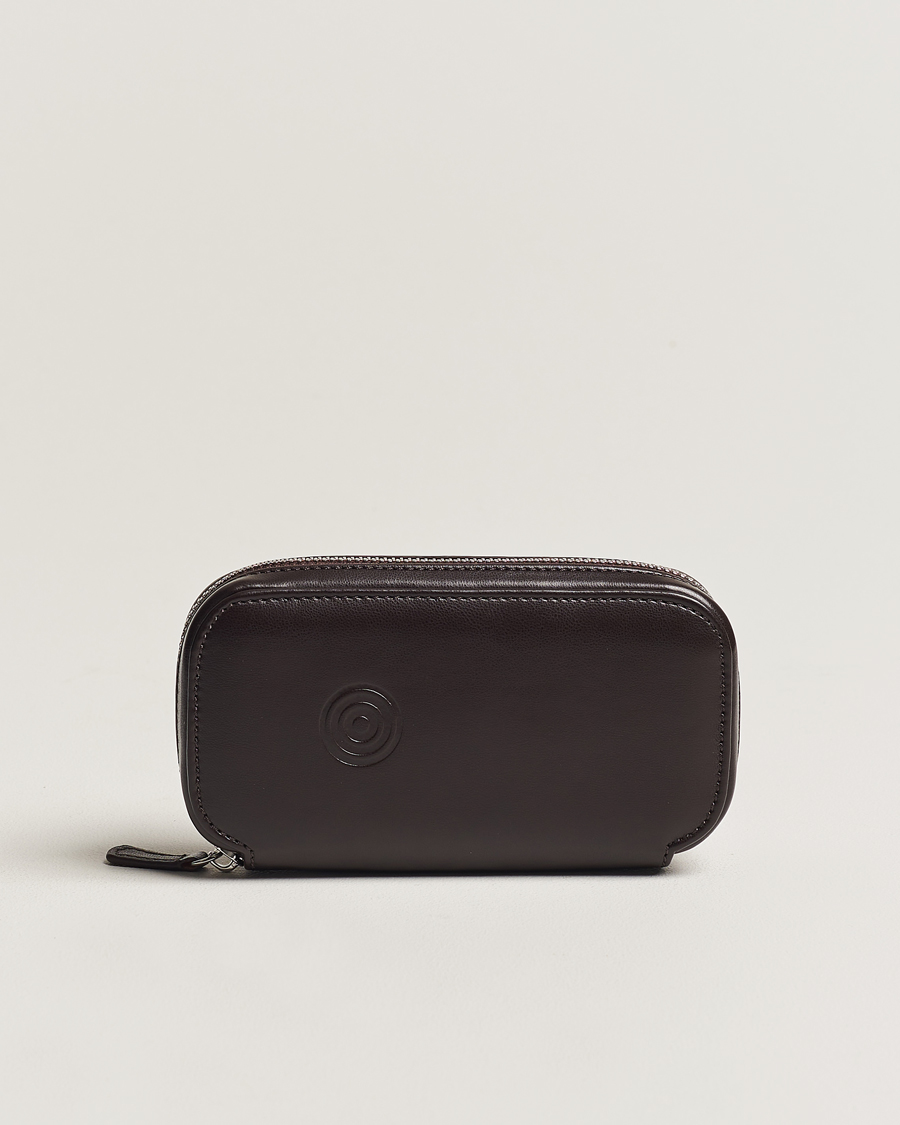 Herren | WOLF WM Brown 2 Piece Watch Zip-Case Tweed Brown | WOLF | WM Brown 2 Piece Watch Zip-Case Tweed Brown