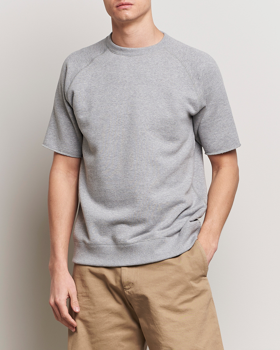 Herren | Kurzarm T-Shirt | BEAMS PLUS | Cut Off Sweatshirt Light Grey