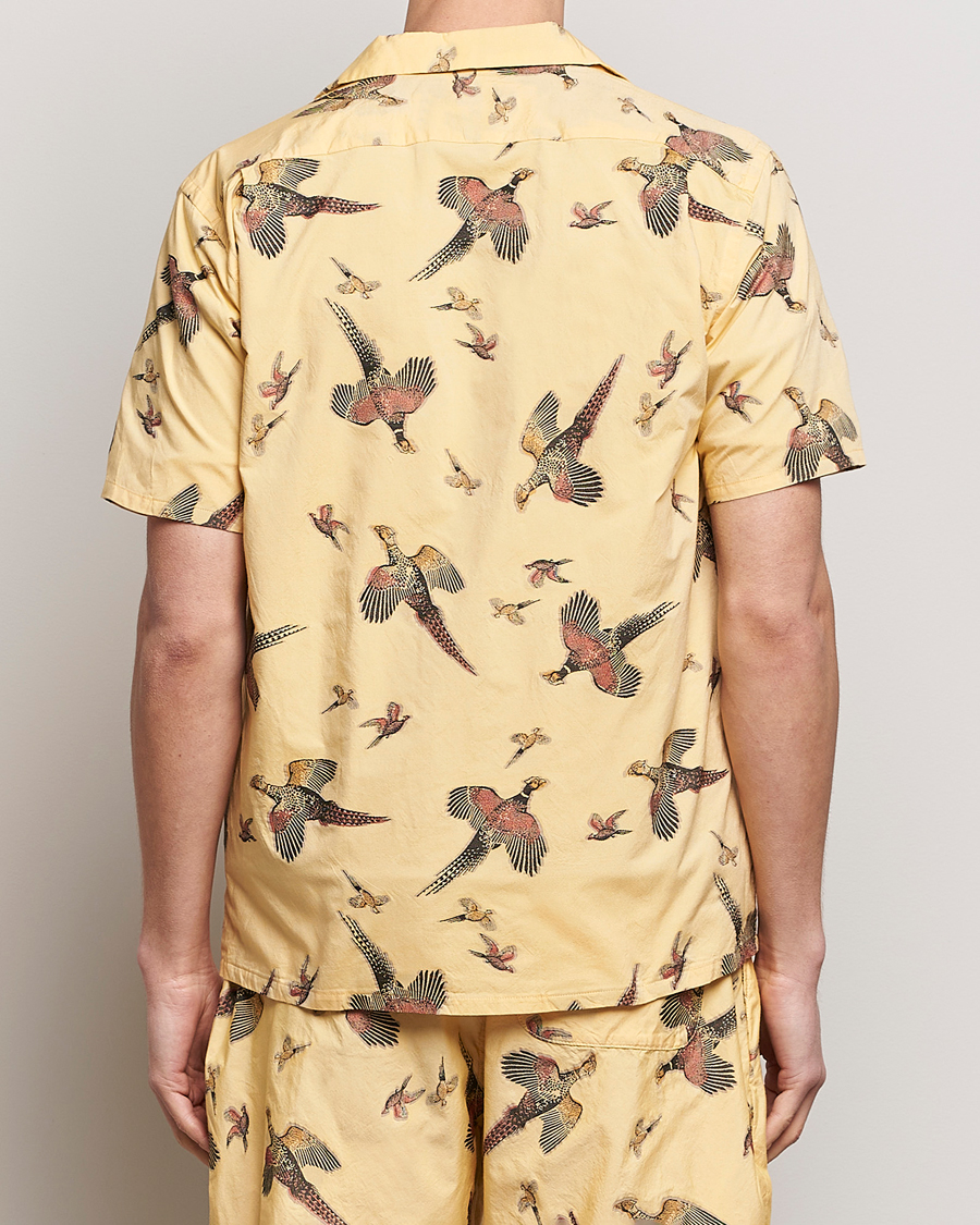 Herren | Hemden | BEAMS PLUS | Duck Jacquard Camp Collar Shirt Yellow