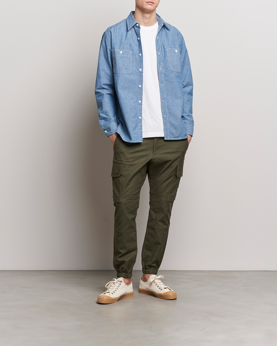 Herren | Hemden | BEAMS PLUS | Work Chambray Overshirt Light Blue