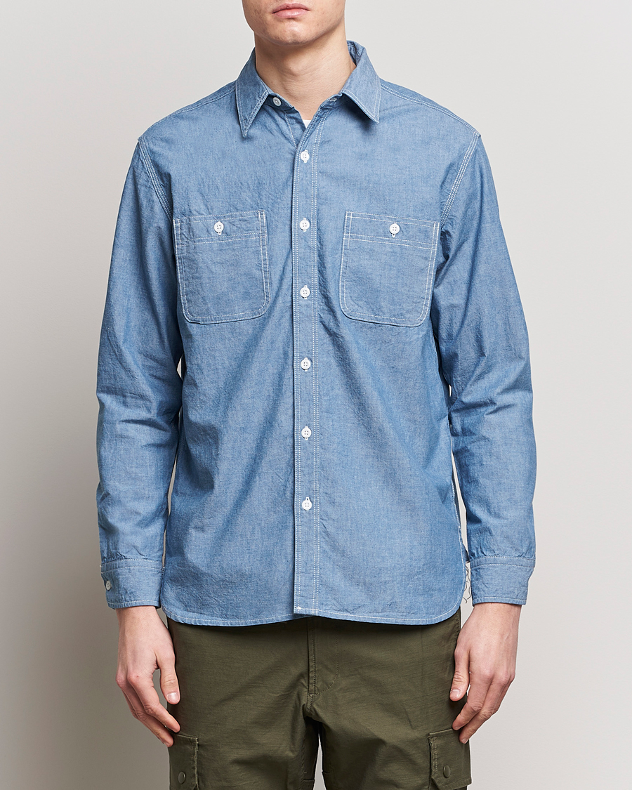 Herren | Hemden | BEAMS PLUS | Work Chambray Overshirt Light Blue