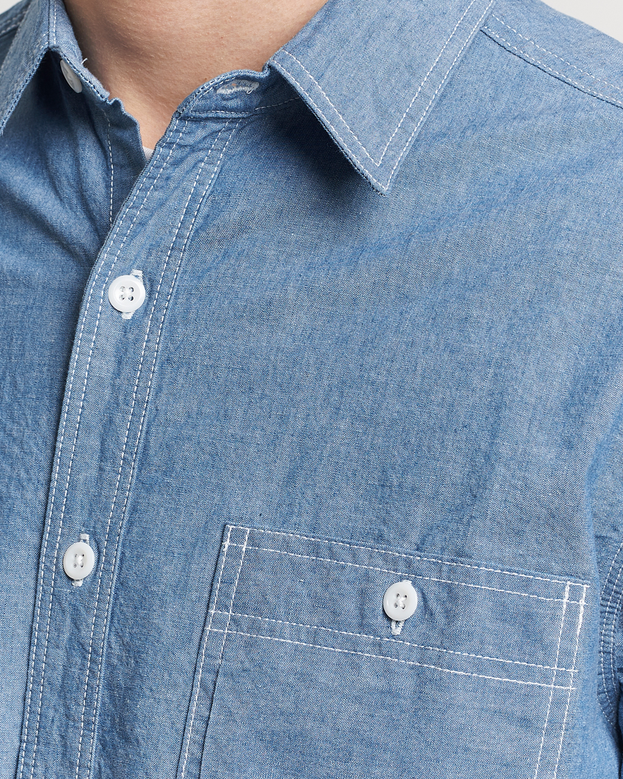 Herren | Hemden | BEAMS PLUS | Work Chambray Overshirt Light Blue