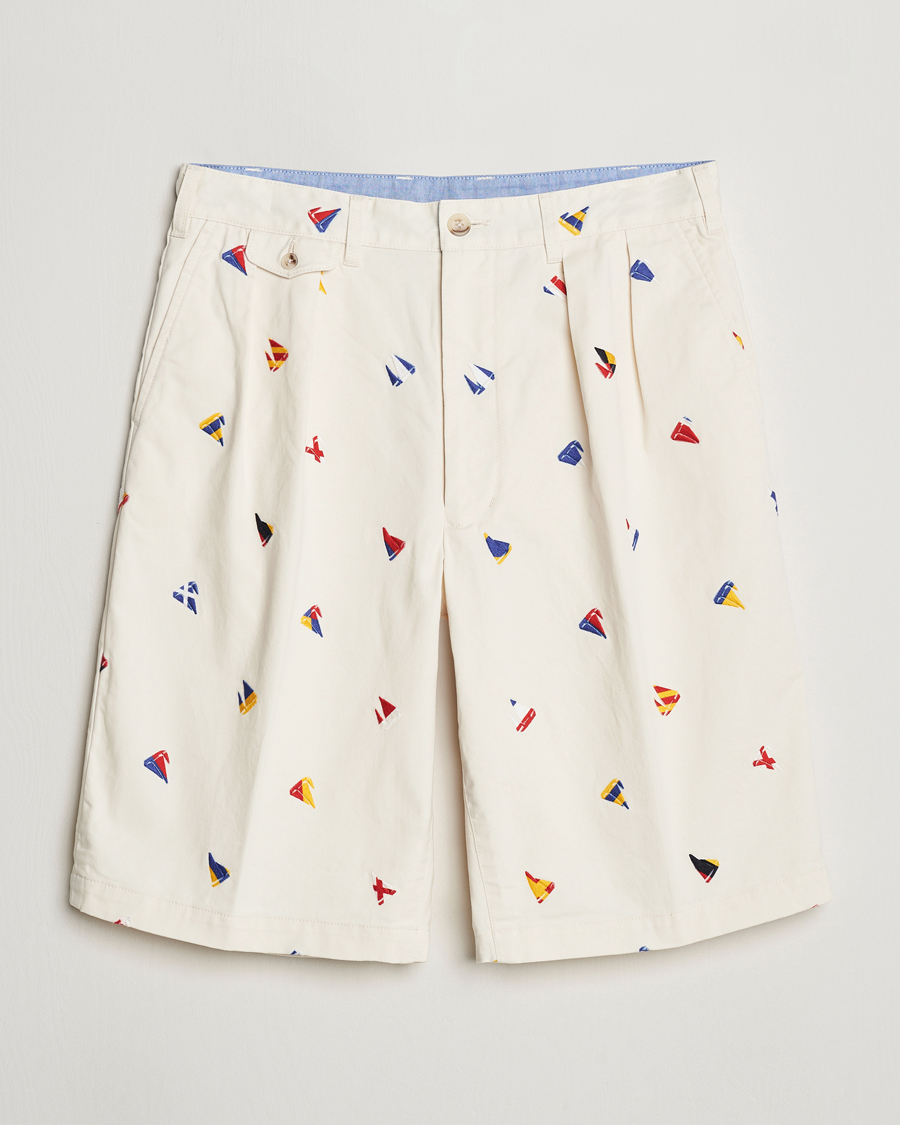 Herren | Shorts | BEAMS PLUS | Embroidered Shorts White
