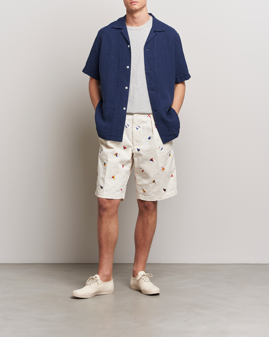 Herren | Shorts | BEAMS PLUS | Embroidered Shorts White