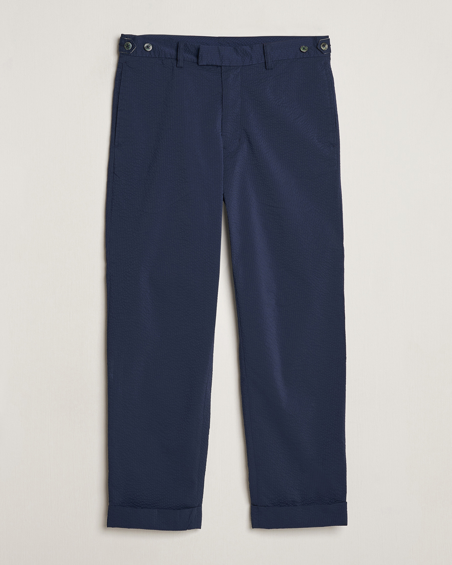 Herren | Hosen | BEAMS PLUS | Seersucker Ivy Trousers Navy