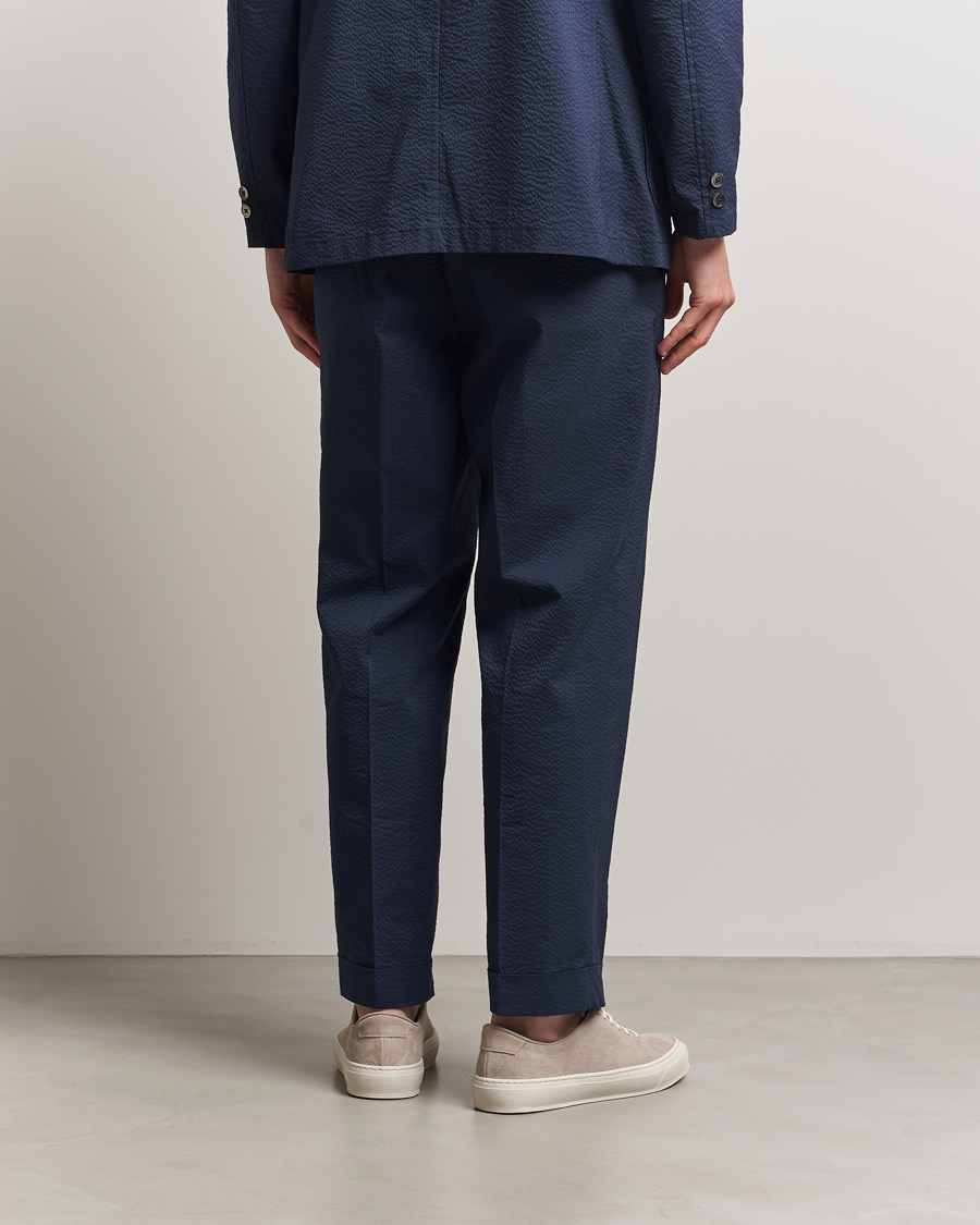 Herren | Hosen | BEAMS PLUS | Seersucker Ivy Trousers Navy