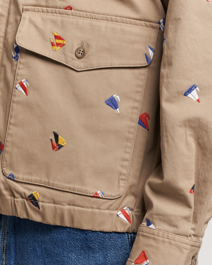 Herren | Jacken | BEAMS PLUS | Embroidered Harrington Jacket Beige